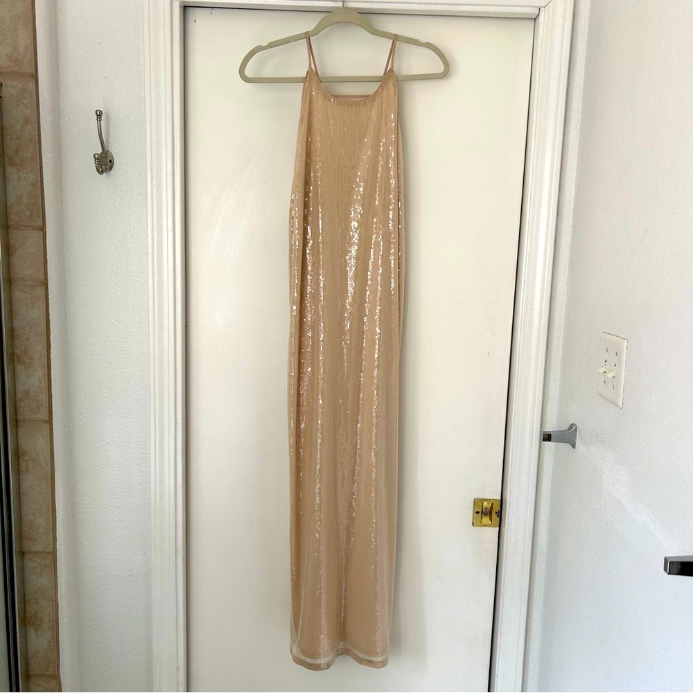 a new day Sequin Embellished Dress in Tan